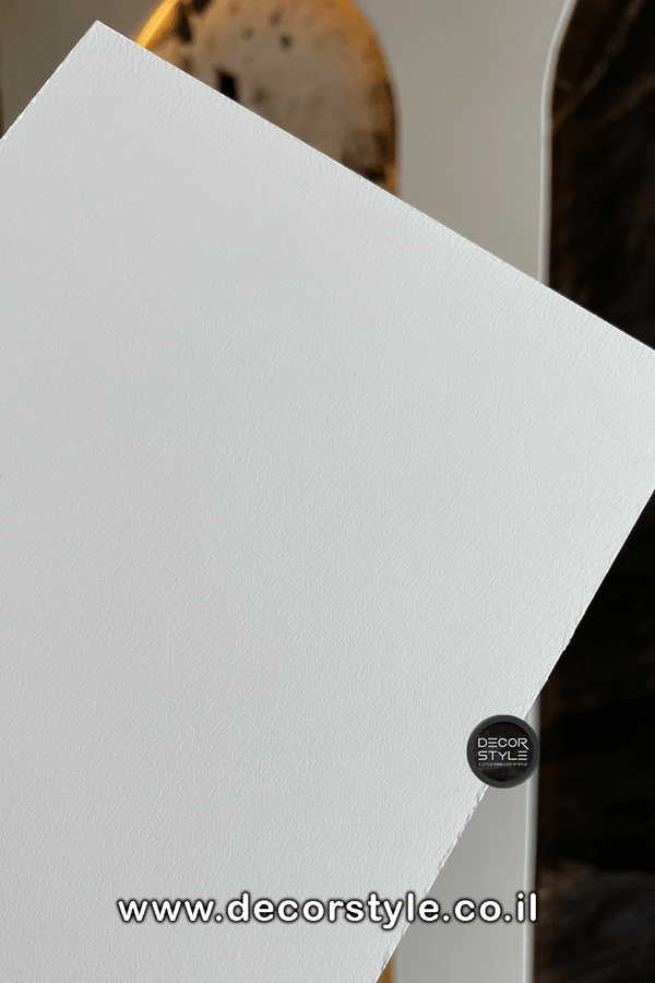 פלטת פולימר בגוון לבן עם טקסטורה | גודל 120/290 ס״מ