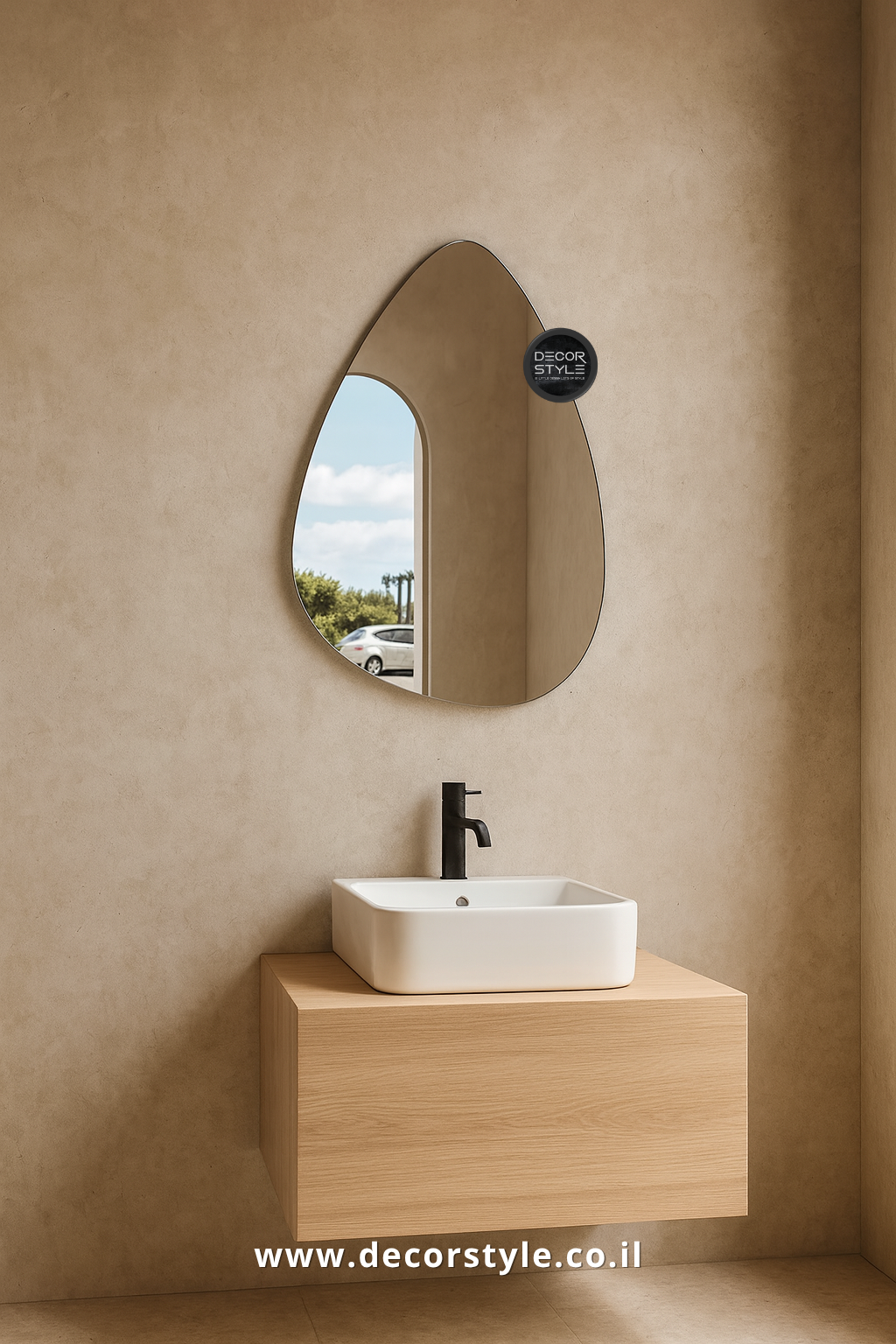 מראת טיפה אמורפית | דגם סלין | במגוון גדלים