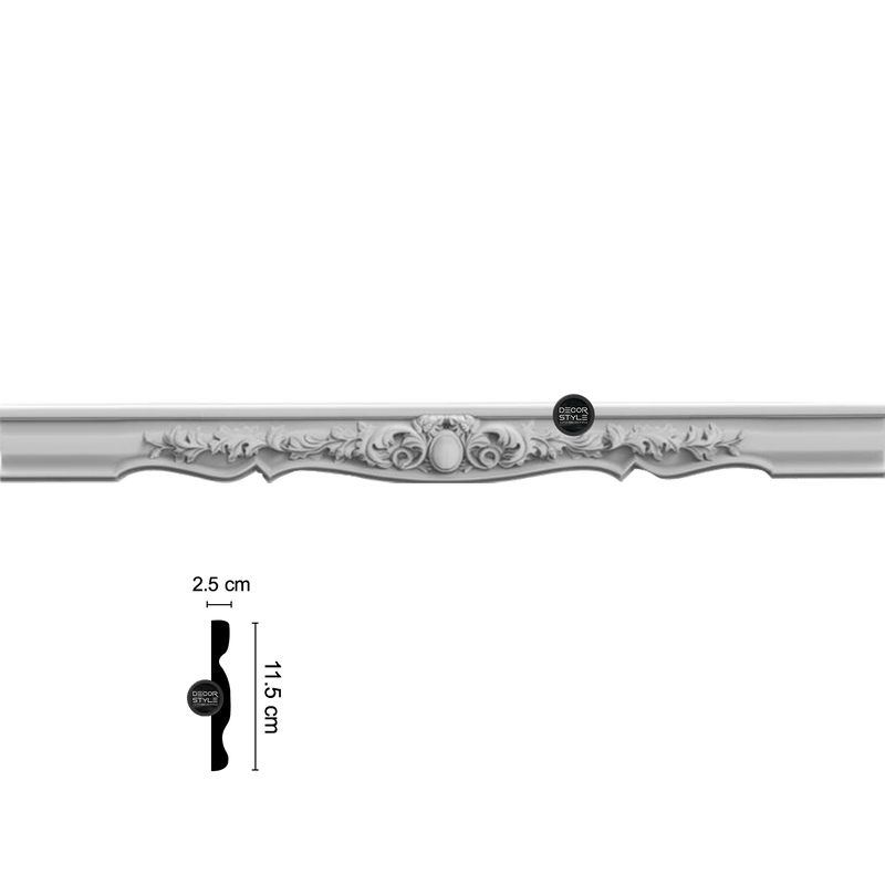 DS-1918 | קרניז תקרה דקורטיבי עבור מסתור לוילון | אורך: 3.5 מ׳