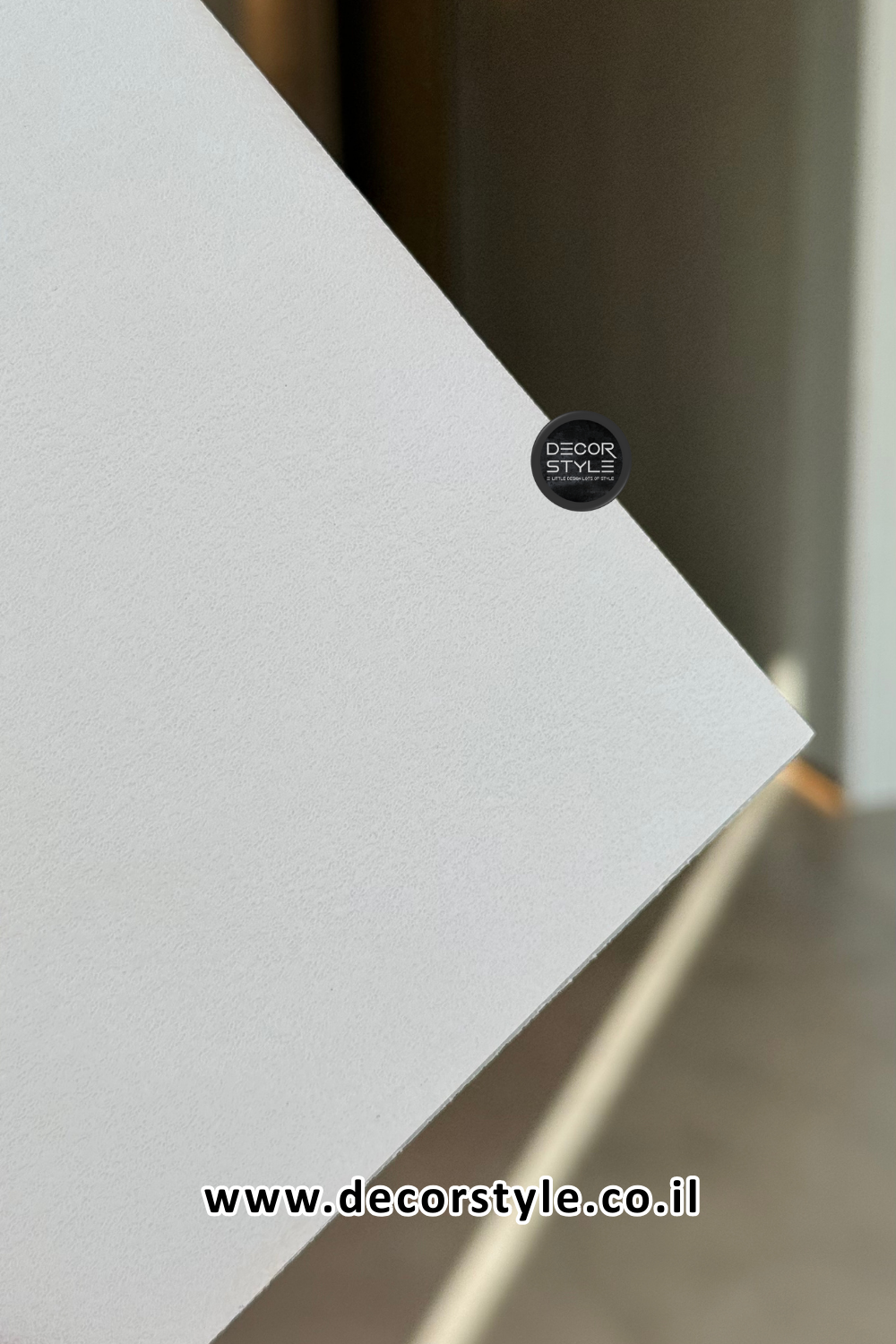 פלטת דמוי פורניר | טקסטורת שליכט בגוון אבן טבעית | גודל 120/290 ס״מ