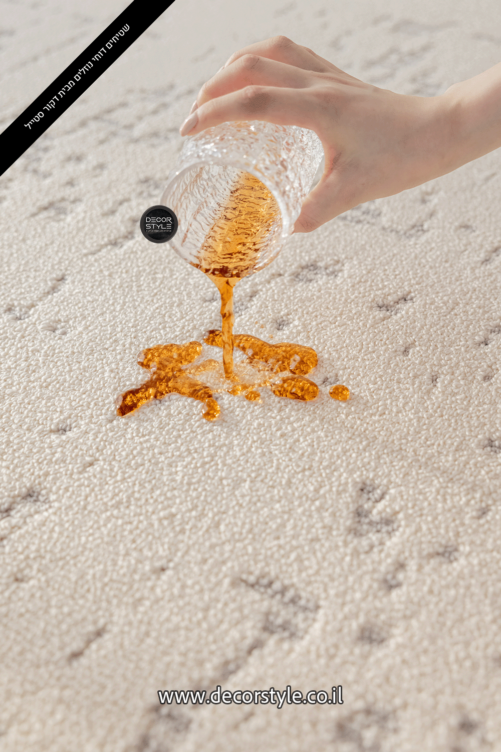 שטיח אפור, דוחה נוזלים לסלון, לחדר השינה, לחדר ילדים, שטיח גדול