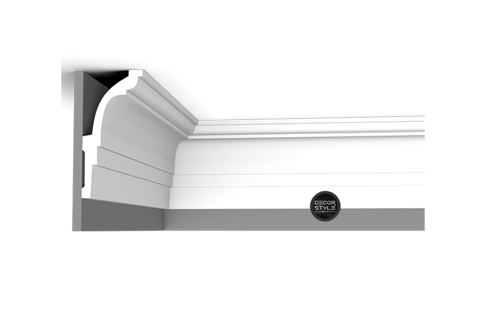 DS-1321 | קרניז תקרה דקורטיבי מדורג עם חריטות | אורך: 2.4 מ׳